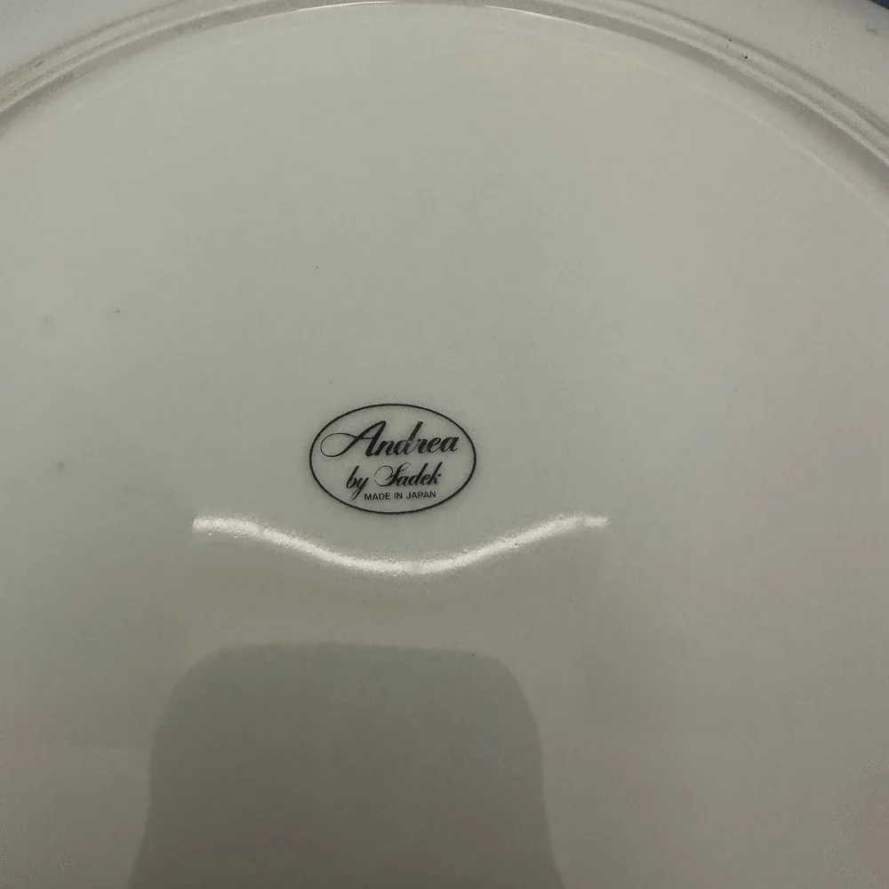 Andrea by Sadek Floral Chintz Porcelain Plate Made in Japan 10.5 inch